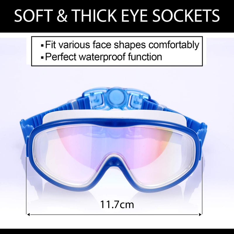 Young4us 2 Pack Kids Swim Goggles, Swimming Glasses for Children from 3 to 15 Years Old - Image 2